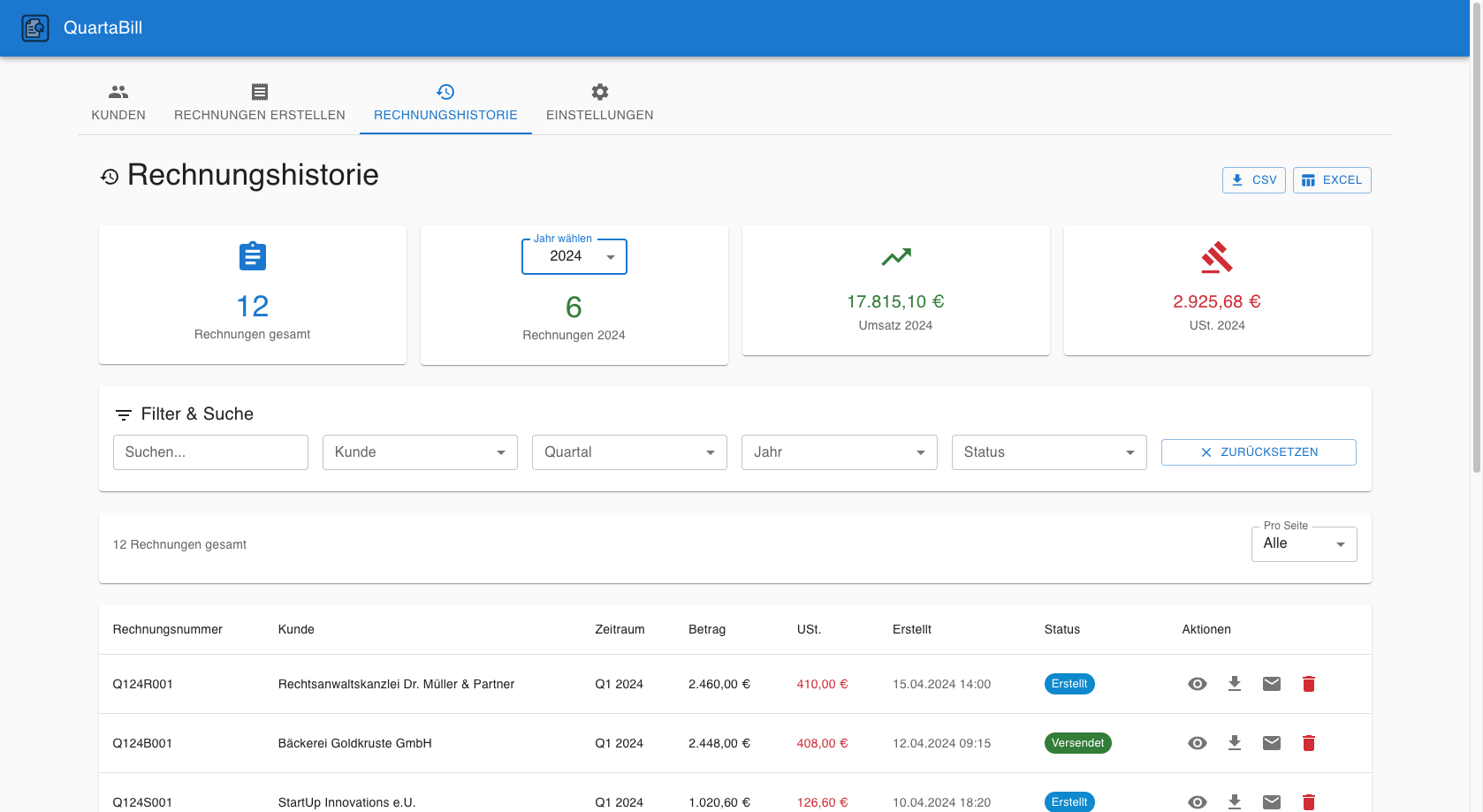 Feature invoice_generation Screenshot